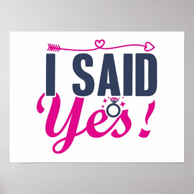 Ich sagte ja poster (Vorne)