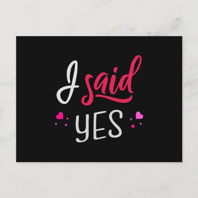 Ich sagte ja postkarte (Vorderseite)