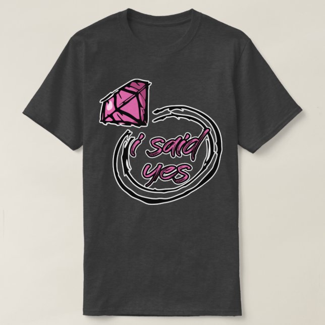 ich sagte ja T-Shirt (Design vorne)