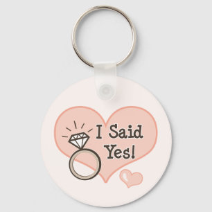 Ich sagte Ja Verlobung Schlüsselkette Schlüsselanhänger