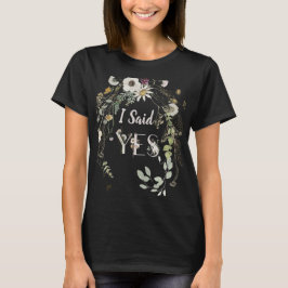 ICH SAGTE JA! WILD FLORAL T - Shirt