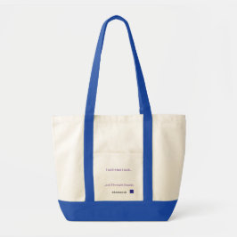 Ich sagte, was ich sagte, ich brachte Snacks Tote Tragetasche