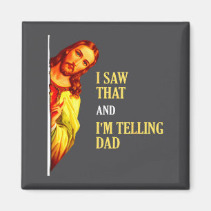 Ich sah, dass ich Papa lustige religiöse Christin Magnet