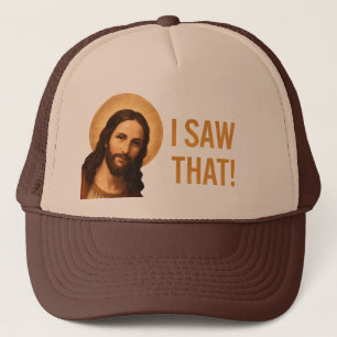 Ich sah, dass Jesus Christlichen Zitat lustig Truckerkappe