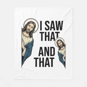 Ich sah, dass lustiger Jesus schaut Vintage-Shirt- Fleecedecke