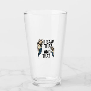 Ich sah, dass lustiger Jesus spähte Vintage-Shirt- Glas