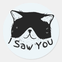 Ich sah dich lustig Katze | Schwarze Katze | Niedl