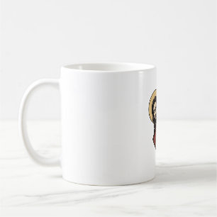 Ich sah dieses lustige religiöse Peek-Grafikdesign Kaffeetasse