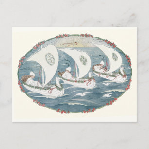 Ich sah drei Schiffe an H. Willebeek Le Mair Postkarte