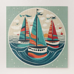 Ich sah drei Schiffe, die am Weihnachtstag segelte Puzzle