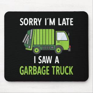 Ich sah ein Müllwagen-Kostüm, das Müll recycelt Mousepad