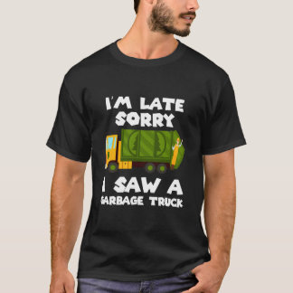 Ich sah einen Müllwagen, der Müll recycelt T-Shirt