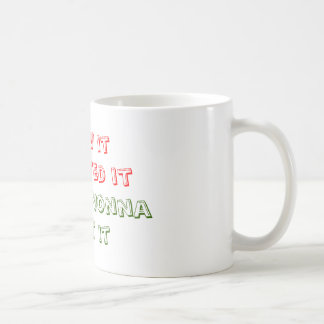 Ich sah es, ich wollte es, ich fragte Nonna, ich Kaffeetasse