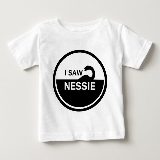 ICH SAH NESSIE - LOCH- NESSmonster Baby T-shirt (Vorderseite)