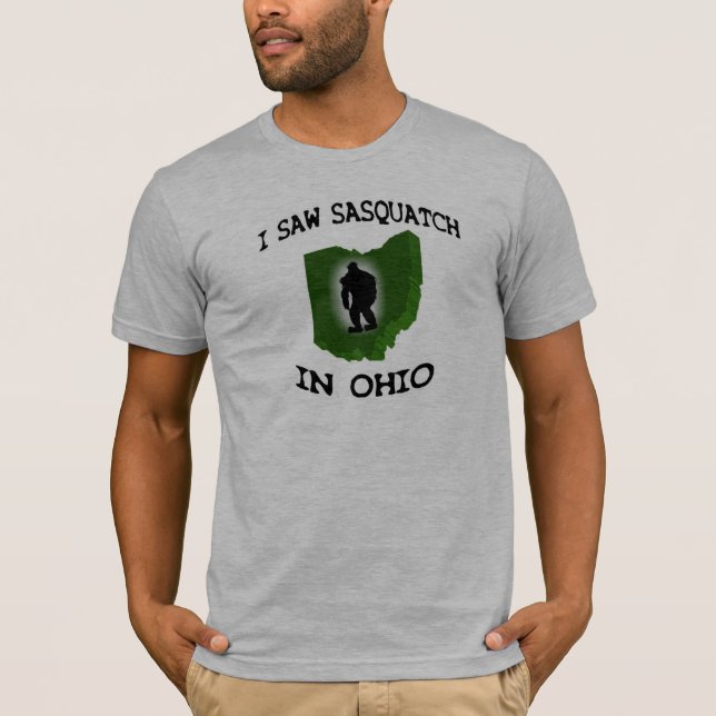 Ich sah Sasquatch in Ohio T-Shirt (Vorderseite)