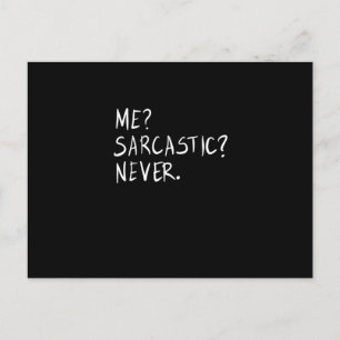 Ich sarkastisch nie postkarte