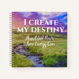 Ich schaffe ein Gesetz der Attraktivität Notizbuch