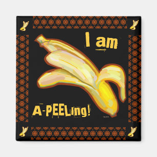 Ich schäle A-pfel-Bananen Magnet