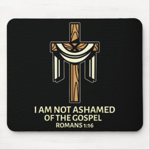 Ich schäme mich nicht des Evangeliums - Kreuz chri Mousepad