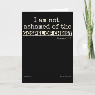 Ich schäme mich nicht des Evangeliums von Christus Karte
