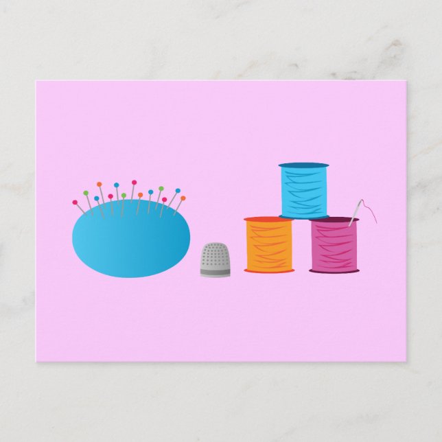 Ich scharf nähen postkarte (Vorderseite)