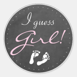 Ich schätze Girl Runder Aufkleber