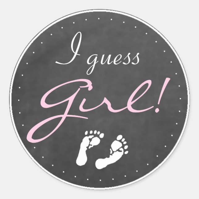 Ich schätze Girl Runder Aufkleber (Vorderseite)