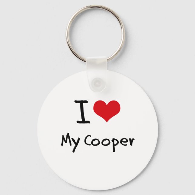 Ich schätze meinen Cooper Schlüsselanhänger (Vorderseite)