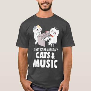 Ich schätze nur meine Katzen und Musik, die Musik T-Shirt