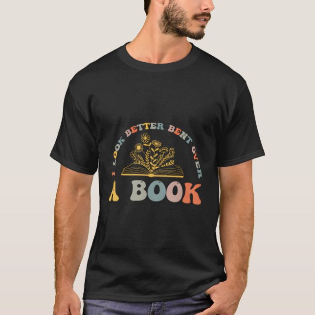 Ich schaue besser über ein Buch mit zwei Seiten T-Shirt (Vorderseite)