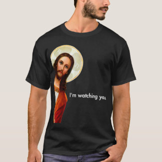 Ich schaue dir zu, wie du den Sonnenuntergang Jesu T-Shirt