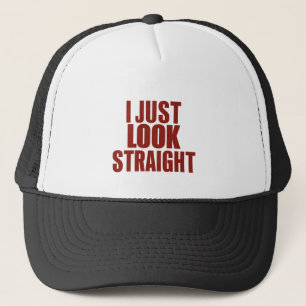 Ich schaue einfach geradeaus LGBT Gay Lesbian Prid Truckerkappe