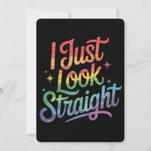 Ich schaue nur gerade Gay Rainbow LGBTQ Prix Ally Einladung