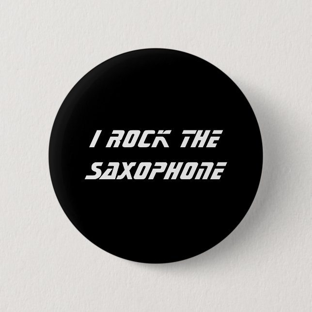 Ich schaukele das Saxophon Button (Vorderseite)