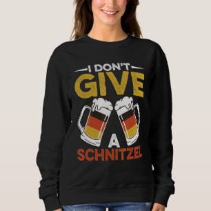 Ich scheiß auf SchnitzelWurst Schnitzel Bier Deuts Sweatshirt