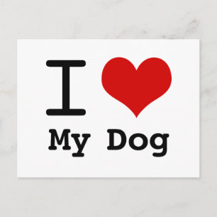 Ich schenke meinem Hund Postkarte