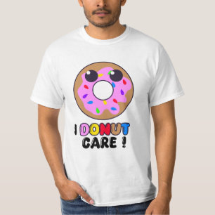 Ich schenke Pflege - Funny Donut Doodle, süße Skiz T-Shirt