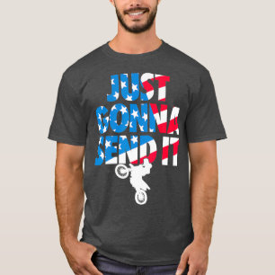 Ich schicke ihm das amerikanische Flag Dirt Bike T-Shirt