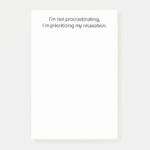 Ich schiebe nicht auf, Lustig, Witzig, Benutzerdef Post-it Klebezettel