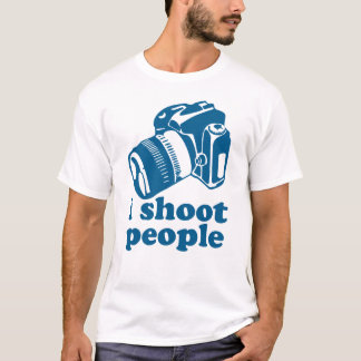 Ich schieße Leute - Blau T-Shirt