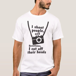 Ich schieße Leute-lustigen Fotografie-T - Shirt