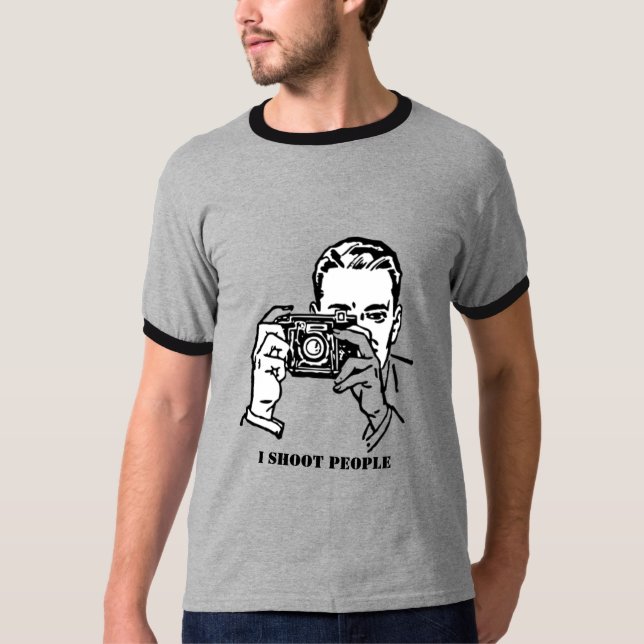 Ich schieße Leute T-Shirt (Vorderseite)