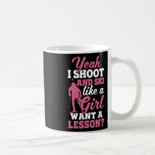 Ich schieße und Ski wie ein Skitoss der Girl Kaffeetasse