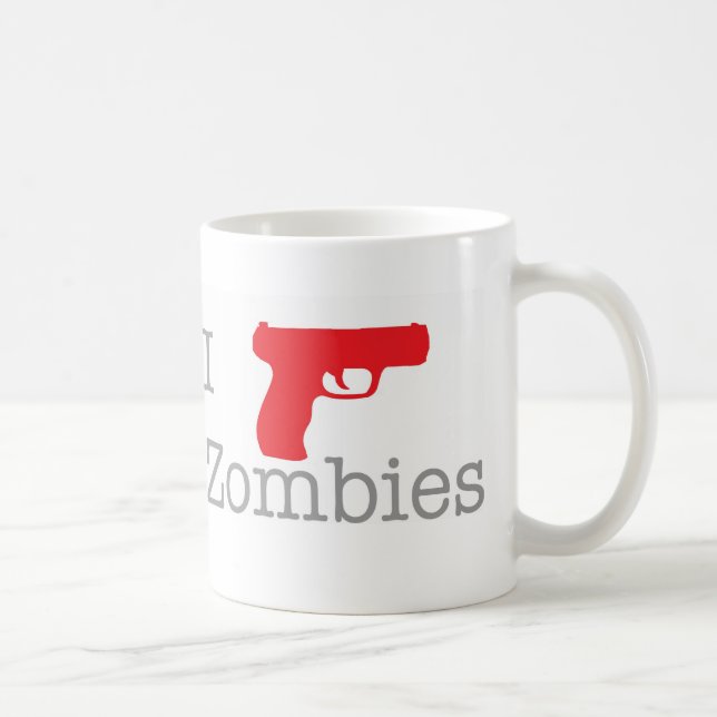Ich schieße Zombies Tasse (Rechts)
