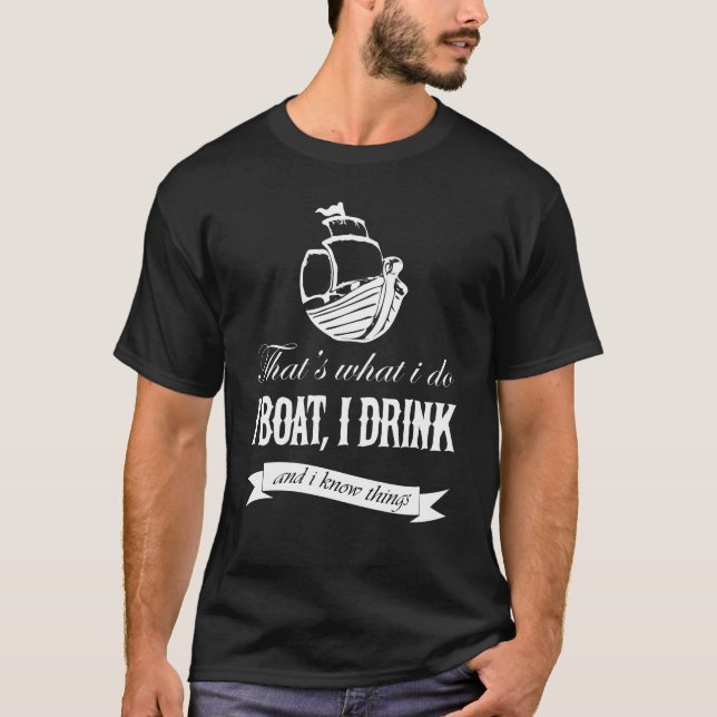 Ich schii zu trinken und ich weiß alles T-Shirt (Vorderseite)