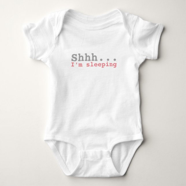 Ich schlafe. | Funny Baby Strampler (Vorderseite)