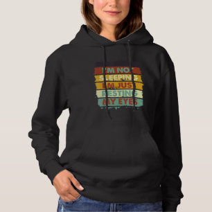 Ich schlafe nicht, ich halte nur meine Augen Vinta Hoodie