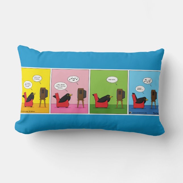 Ich schlafe nie Comic Lendenkissen (Vorderseite)