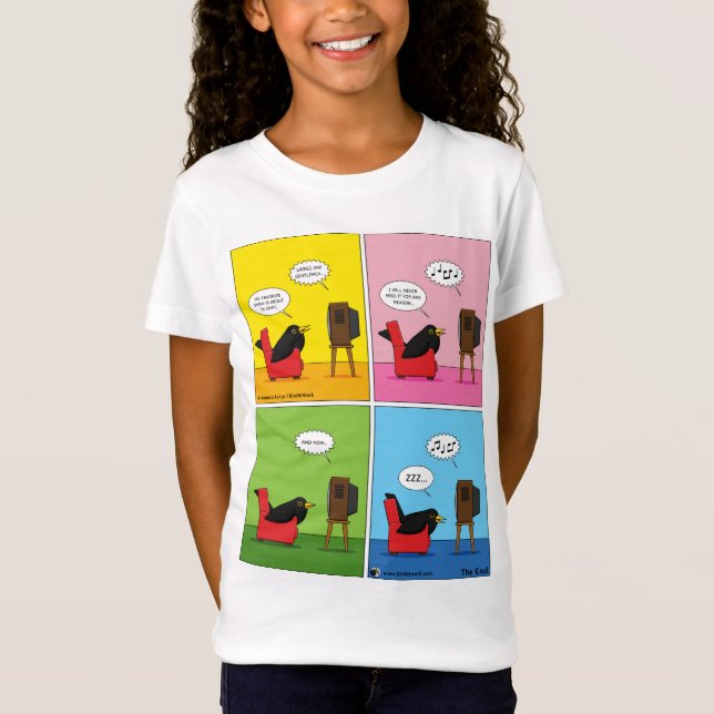 Ich schlafe nie Comic T-Shirt (Vorderseite)