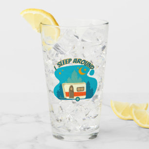 Ich schlafe um Camper Van Camping Explorer Natur Glas
